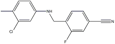  4-{[(3-chloro-4-methylphenyl)amino]methyl}-3-fluorobenzonitrile
