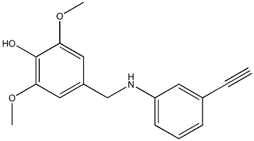  4-{[(3-ethynylphenyl)amino]methyl}-2,6-dimethoxyphenol