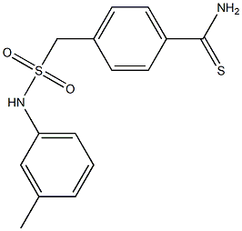  4-{[(3-methylphenyl)sulfamoyl]methyl}benzene-1-carbothioamide