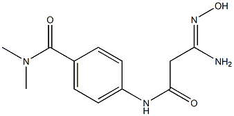 4-{[(3Z)-3-amino-3-(hydroxyimino)propanoyl]amino}-N,N-dimethylbenzamide Structure