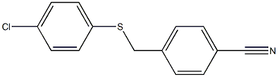 4-{[(4-chlorophenyl)sulfanyl]methyl}benzonitrile