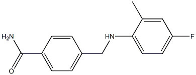 4-{[(4-fluoro-2-methylphenyl)amino]methyl}benzamide