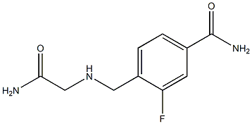4-{[(carbamoylmethyl)amino]methyl}-3-fluorobenzamide Struktur
