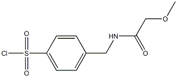  4-{[(methoxyacetyl)amino]methyl}benzenesulfonyl chloride