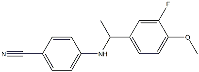  4-{[1-(3-fluoro-4-methoxyphenyl)ethyl]amino}benzonitrile