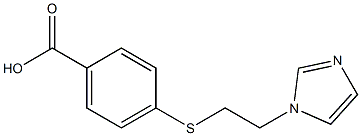 4-{[2-(1H-imidazol-1-yl)ethyl]sulfanyl}benzoic acid Structure