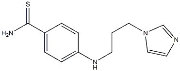 4-{[3-(1H-imidazol-1-yl)propyl]amino}benzene-1-carbothioamide