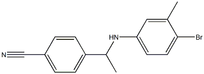  4-{1-[(4-bromo-3-methylphenyl)amino]ethyl}benzonitrile