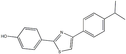 4-{4-[4-(propan-2-yl)phenyl]-1,3-thiazol-2-yl}phenol