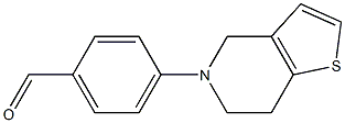 4-{4H,5H,6H,7H-thieno[3,2-c]pyridin-5-yl}benzaldehyde 结构式