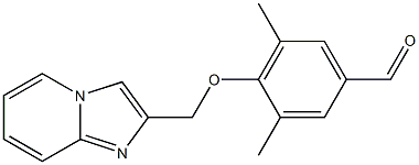 4-{imidazo[1,2-a]pyridin-2-ylmethoxy}-3,5-dimethylbenzaldehyde Structure