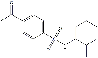 4-acetyl-N-(2-methylcyclohexyl)benzene-1-sulfonamide