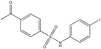 4-acetyl-N-(4-iodophenyl)benzene-1-sulfonamide