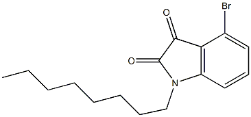  4-bromo-1-octyl-2,3-dihydro-1H-indole-2,3-dione