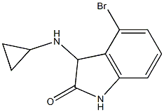 4-bromo-3-(cyclopropylamino)-1,3-dihydro-2H-indol-2-one Struktur
