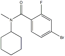 4-bromo-N-cyclohexyl-2-fluoro-N-methylbenzamide Structure