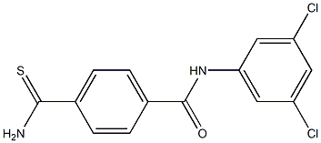 4-carbamothioyl-N-(3,5-dichlorophenyl)benzamide Struktur