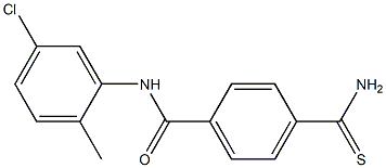4-carbamothioyl-N-(5-chloro-2-methylphenyl)benzamide Struktur