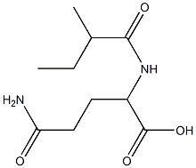 4-carbamoyl-2-(2-methylbutanamido)butanoic acid Structure
