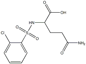 4-carbamoyl-2-[(2-chlorobenzene)sulfonamido]butanoic acid