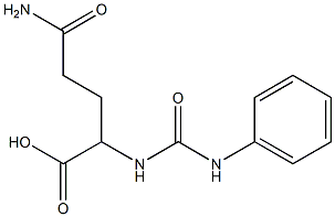 4-carbamoyl-2-[(phenylcarbamoyl)amino]butanoic acid Structure