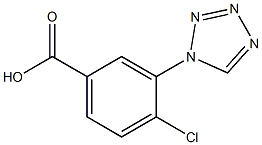 4-chloro-3-(1H-tetrazol-1-yl)benzoic acid Structure
