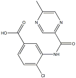  4-chloro-3-{[(5-methylpyrazin-2-yl)carbonyl]amino}benzoic acid