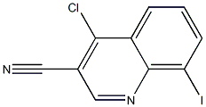 4-chloro-8-iodoquinoline-3-carbonitrile Struktur