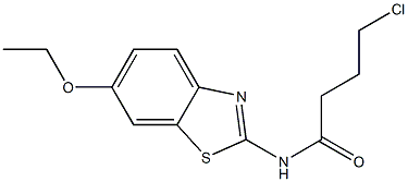 4-chloro-N-(6-ethoxy-1,3-benzothiazol-2-yl)butanamide Struktur