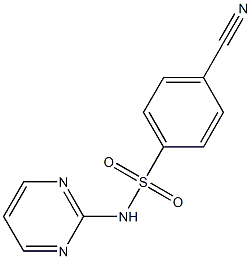 4-cyano-N-pyrimidin-2-ylbenzenesulfonamide Structure
