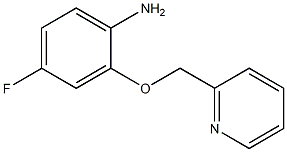 4-fluoro-2-(pyridin-2-ylmethoxy)aniline Structure