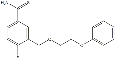 4-fluoro-3-[(2-phenoxyethoxy)methyl]benzene-1-carbothioamide
