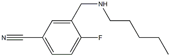 4-fluoro-3-[(pentylamino)methyl]benzonitrile Structure