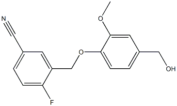 4-fluoro-3-[4-(hydroxymethyl)-2-methoxyphenoxymethyl]benzonitrile