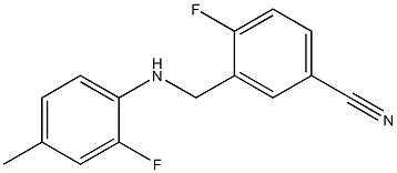 4-fluoro-3-{[(2-fluoro-4-methylphenyl)amino]methyl}benzonitrile