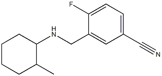 4-fluoro-3-{[(2-methylcyclohexyl)amino]methyl}benzonitrile Structure