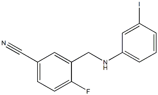 4-fluoro-3-{[(3-iodophenyl)amino]methyl}benzonitrile Structure