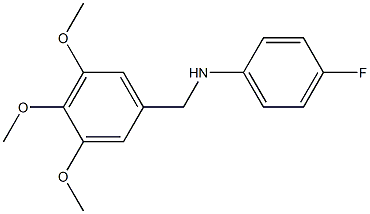 4-fluoro-N-[(3,4,5-trimethoxyphenyl)methyl]aniline Structure