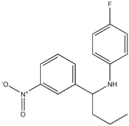 4-fluoro-N-[1-(3-nitrophenyl)butyl]aniline