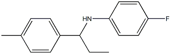 4-fluoro-N-[1-(4-methylphenyl)propyl]aniline