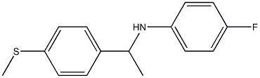 4-fluoro-N-{1-[4-(methylsulfanyl)phenyl]ethyl}aniline Struktur