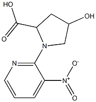 4-hydroxy-1-(3-nitropyridin-2-yl)pyrrolidine-2-carboxylic acid