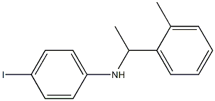 4-iodo-N-[1-(2-methylphenyl)ethyl]aniline,,结构式