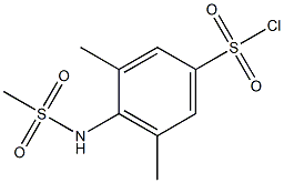 4-methanesulfonamido-3,5-dimethylbenzene-1-sulfonyl chloride 化学構造式