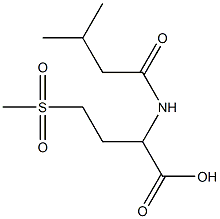 4-methanesulfonyl-2-(3-methylbutanamido)butanoic acid Struktur