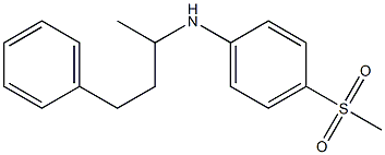 4-methanesulfonyl-N-(4-phenylbutan-2-yl)aniline Structure