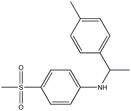 4-methanesulfonyl-N-[1-(4-methylphenyl)ethyl]aniline Struktur