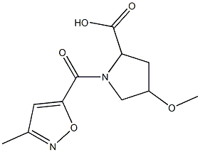 4-methoxy-1-[(3-methyl-1,2-oxazol-5-yl)carbonyl]pyrrolidine-2-carboxylic acid