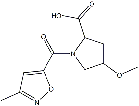  4-methoxy-1-[(3-methyl-1,2-oxazol-5-yl)carbonyl]pyrrolidine-2-carboxylic acid