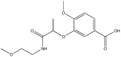 4-methoxy-3-{1-[(2-methoxyethyl)carbamoyl]ethoxy}benzoic acid
